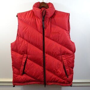 Vintage Polo Sport Puffer Goose Down Vest Ralph Lauren Large 90s Ripstop Nylon